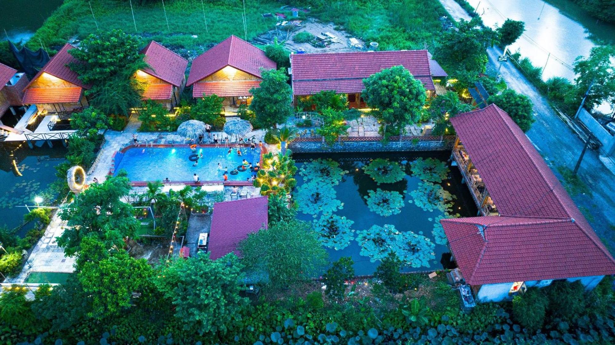 Trang An Quynh Trang Happy Homestay & Garden ニンビン エクステリア 写真